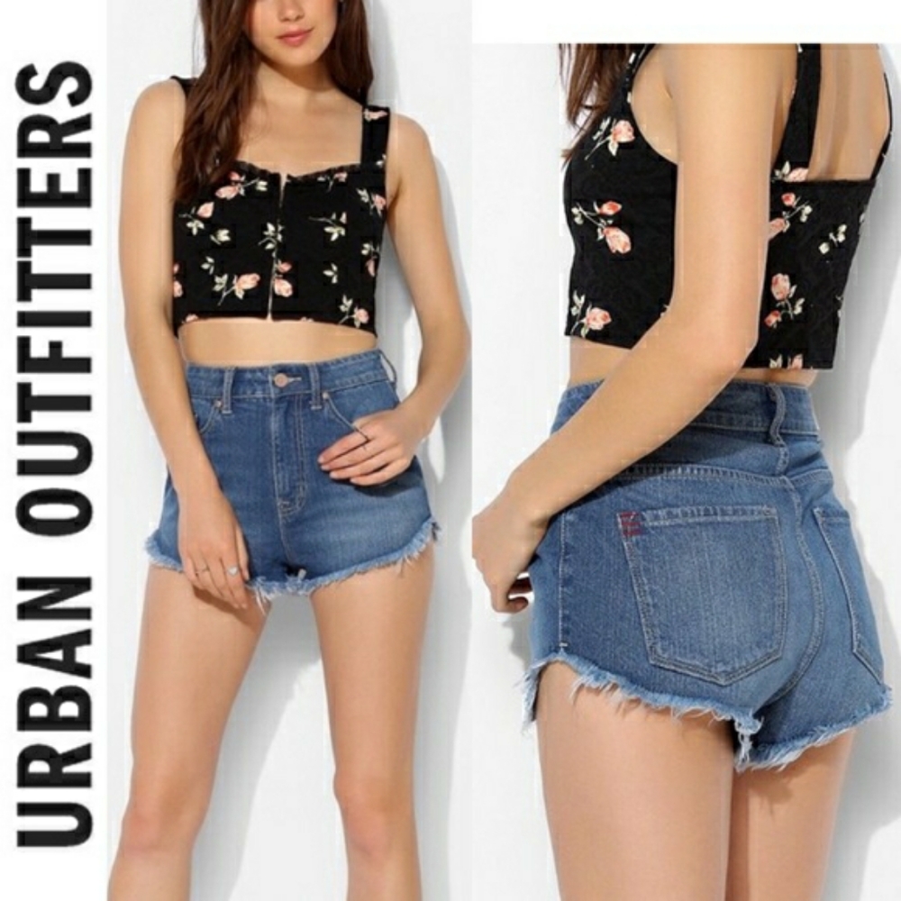 BDG Super High Rise Dolphin Denim Shorts - Picture 7 of 8